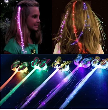 2020 LED Spindi, Švyti Plaukų Pynė 