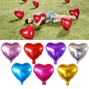 5vnt/daug 18inch Romantiškas Širdies Vestuvių Dekoravimas Šalis Gimimo prekių Vaikams, Žaislų Dovanos Pripučiami Helio Balionu