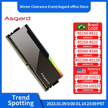 Asgard DDR4 RAM Bragi V3 Memoria DDR4 Ram 8GBx2 3600MHz 4000MHz Specialiai Atrinktų B-mirti CL14 CL16 Darbalaukio Atminties Veidrodis Dizainas