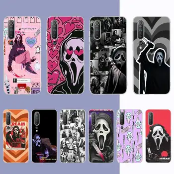 Ghostface siaubo Scream meno modelio Telefono dėklas Samsung S21 A10 už Redmi Pastaba 7 9 Huawei P30Pro Garbę 8X 10i dangtis