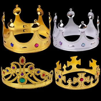 Helovinas Karaliaus Karūną Skrybėlę Plastiko Karalienė, Princesė, Princas, Karūna Atostogų Veiklos Gimtadienio Rekvizitai