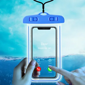 IP68 Universali Vandeniui Telefono dėklas Vandens Įrodymas Krepšys, Mobiliojo Telefono Dėklas PV Apima, 