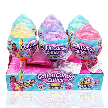 Kawaii Oosh Cotton Candy Cuties Pagal Zur Collectiblenew Oosh Smart Smėlio, Rožinė Pack Skulpt & Formos Kolekcionuojamų Fidget Žaislai