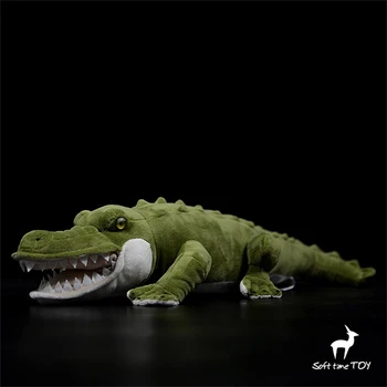 Krokodilas High Fidelity Anime Mielas Plushie Aligatorius Pliušiniai Žaislai Tikroviška Gyvūnų Modeliavimas Įdaryti Lėlės Kawai Žaislas Dovanos Vaikas