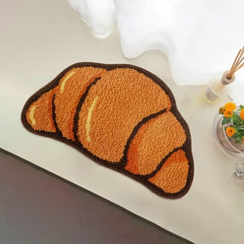 LAKEA Croissant Formos Kilimai Gyvenimo Vonios Kambarys Purus Duona Kilimas Šiltų Namų Dekoro Priedai Anti-Slip Grindų Saugos Kilimėlis