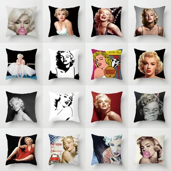 Marilyn Monroe Dekoratyvinė Pagalvėlė Padengti Poliesterio Sofa Mesti Pagalvę Padengti Šviesą Moterims Super Žvaigždės Užvalkalas Namų Dekoro 45X45CM