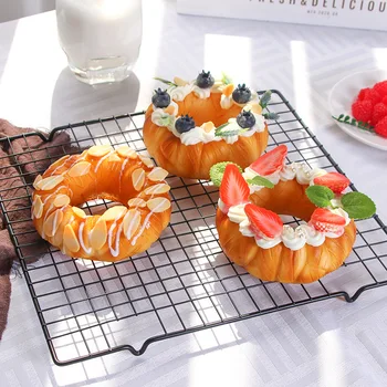 Modeliavimo vaisių pyragas maisto produktų modelio, apdailos, apdailos duona spurgos kepimo fotografijos rekvizitai