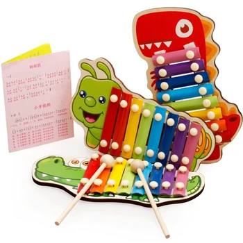 Montessori Žaislai Švietimo Mediniai Žaislai Vaikams Ankstyvo Mokymosi Vaikai Žvalgybos Kselofonu Muzikos Išmintis 8 Tonas Žaislas