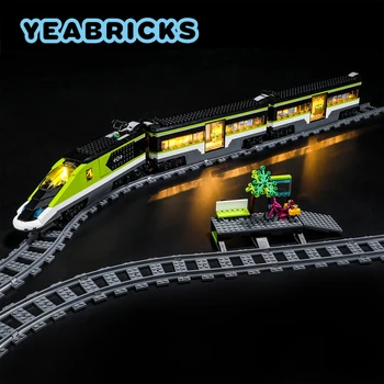 YEABRICKS LED Šviesos Rinkinys 60337 greitojo Keleivinio Traukinio Statybinių Blokų Rinkinį (NĖRA Įtraukti į Modelį), Plytos, Žaislai Vaikams