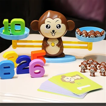 Švietimo Matematikos Žaislas Smart Beždžionė Pusiausvyros Skalė Vaikams Žaislas Skaitmeninės Skaičius Stalo Žaidimas, Mokymosi Žaislai, Mokymo Medžiaga