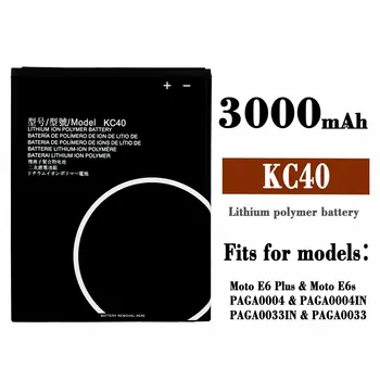 100% Originali Nauja 3000mAh KC40 už Motorola Moto E6 plius XT2025-1 XT2025-2 Originalios Baterijos Mobiliųjų Telefonų Batteria