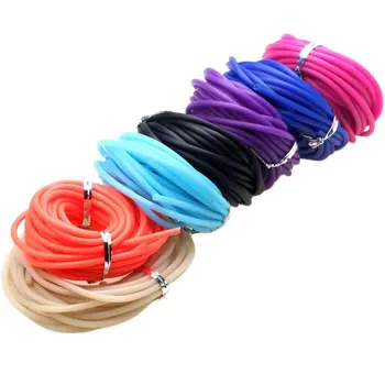 2/3/4/5MM PVC spalva silikono guma tuščiaviduriai žarna papuošalai virvę padengti atmintis linijos 