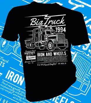 2019 Naujas Mados Vyrai Tee Marškinėliai Didelis Sunkvežimis Geležies ir Ratais, Sunkvežimių, Gręžimo, Amerikos Suaugusiųjų Unisex & Moteris, T-Shirt