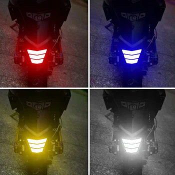 3Pcs Motociklų Lipdukai Atspindintis Įspėjimo Trapecijos formos Rodyklių Uodega Sparnas Lenktynių Bamperio Lipdukas Lipni Juosta Automobilių, Sunkvežimių Nuoma
