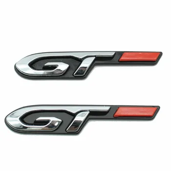 ABS Lipdukas GT Ženklelis Emblema Automobilių Lipdukas šildomos Galinės Stikcers Decal Peugeot 5008 4008 3008 3008GT 2008 508 408 308 Automobilių Stilius