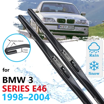 BMW 3 Serija E46 1998 1999 2000 2001 2002 2003 2004 Automobilio Priekinių Valytuvų Šepetėliai Priekinio stiklo priekinio, galinio Stiklo Valytuvų Priedai