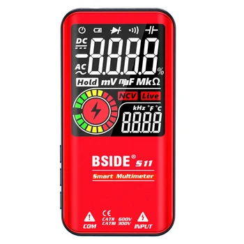 BSIDE S11 Išmaniųjų Didelio Ekrano Multimetras 9999 Skaičiuoja Profesinės Multimetras Testeris AC DC Diodų Analoginis Testeris su Sirena Signalizacijos