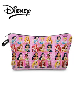 Disney Princesė Spausdinti Makiažas Maišelį Animacinių Filmų Saugojimo Krepšys Kosmetinės Mados Mergaitė Pieštuku Atveju Vaikas Saldainių Maišelį Custom Modelis