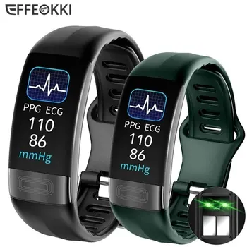 EKG+PPG Smart Apyrankė Fitness Tracker Moterims, Vyrams Kalorijų Kraujo Spaudimas Vandeniui Sporto Smartband Sveikatos Smartwatch