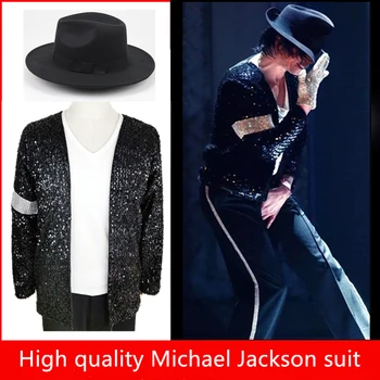 Geros kokybės Michael Jackson COSPLAY Kostiumų Imitacijos drabužiai Vaikams našumą, drabužiai Vyrams, moterų MJ šokių drabužiai