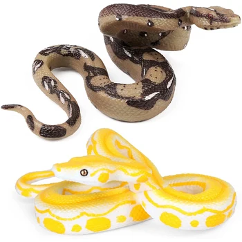Gumos Gyvatės Didelis Python Helovinas Rekvizitai Dekoro Modeliavimas Baisu Žaislas Tikroviška Laukinių Gyvūnų Padaras Modelis Dirbtinis Anakonda