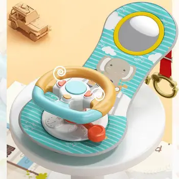 Kabo Kūdikių Automobilio Vairo Žaislas Reguliuojamas Apšvietimo Efektas 1,5 V Muzikos Modeliavimas Vairuotojo Automobilio galinės Sėdynės Vairuotojo Apsimesti