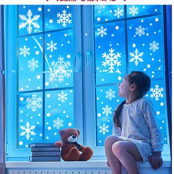 Kalėdinės Dekoracijos, Sniegas Statinio Langų Lipdukai Dvigubo Stiklo Pusėje Navidad Dekoras Plėvelės 2022 Namų Dekoro Priedai