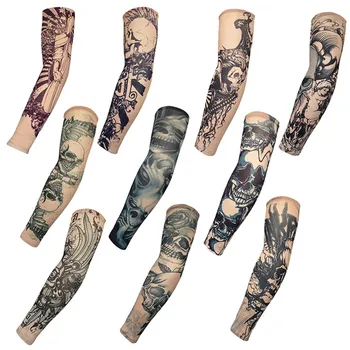 Lauko Jojimo Apsaugos Nailono sporto spausdinami tatuiruotės arm kietas tatuiruotė rankovėmis