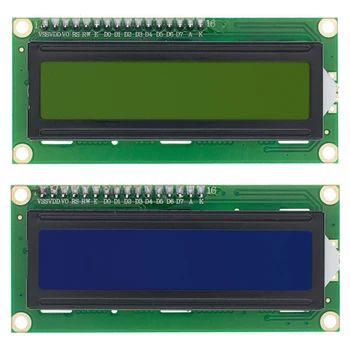 LCD 1602 / Adapteris / LCD1602 su Adapteriu / LCD1602 su klaviatūra shield (Geltonas-Žalias/Mėlynas ekranas) 5V 1602 ekranas su foniniu apšvietimu