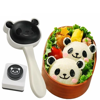 LMETJMA Japonijos Bento Panda Suši Pelėsių Rinkinys su jūros Dumblių Nori Punch Kūrybos Suši Maker Pelėsių Virtuvės Ryžių Pelėsių Nustatyti KC0819-4