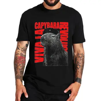 Mielas Capybara T-shirt Juokinga ispanų kalbos Posakiai, Drive Tendencija Trumpas Rankovės Vasaros Atsitiktinis Negabaritinių Medvilnės Marškinėliai Vyrams, Moterims