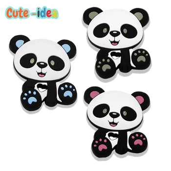Mielas-idėja 1PC Kūdikių Animacinių filmų Gyvūnų Silikono Panda Teether Maisto Klasės Kūdikiui Kramtyti prekės 