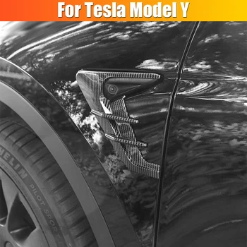 Modifikacijos, Priedai Tesla Model Y 2019-2022 / Modelis 3 2021 2022 Automobilio Pusės Sparno Skydelio Dangtelį 2VNT Spoileris Dulkių Dangtelį