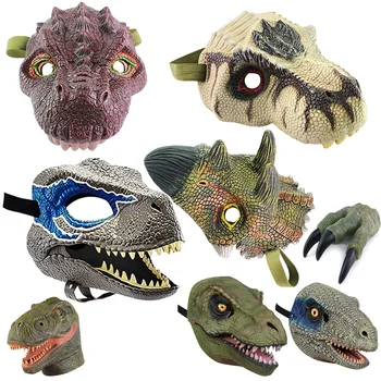Naujas Dragon Mask Kilnojamojo Žandikaulio Dino Kaukė Juda Žandikaulis Dinozaurų Dekoro Kaukė Halloween Party Cosplay Kaukė Apdailos Juokingas Žaislas