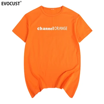Oranžinė Hip-Hop T-shirt Frank Blondinė Reperis Medvilnės Vyrų marškinėliai Naujas TEE MARŠKINĖLIUS Moterų Topai