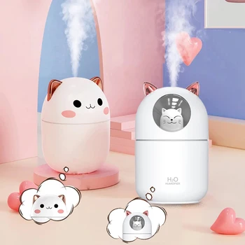 Oro Drėkintuvas Aromaterapija Animaciją Kačių Ultragarsinis Drėkintuvas USB Mini Silent Valytuvas Namų Aromatas Gaivus Difuzorius Nauja