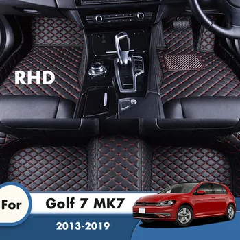 RHD Kilimai Golf 7 MK7 2022 m. 2017 m. 2018 m. 2015 m. 2016 m. 2014 m. 2013 m. Automobilio Grindų Kilimėliai Kilimėliai Auto Interjero Aksesuarų Volkswagen VW