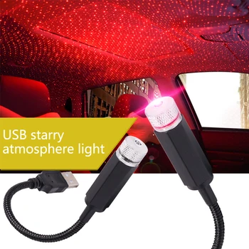 Romantiška LED Žvaigždėtas Dangus Naktį Šviesos Atmosferą, Lempos BMW Audi Bentley 