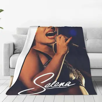 Selena Quintanilla Sakura Dainininkas Seksualus Antklodės Flanelė Kvėpuojantis Lengvas, Plonas Mesti Pledai, Patalynė Kelionės Lovatiesė