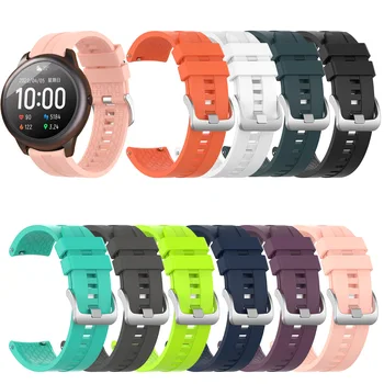 sporto silikono 22mm Watchband Už Xiaomi haylou saulės ls05 dirželis originalus Smart Rankogaliai Apyrankę spalvinga mados aksesuaras