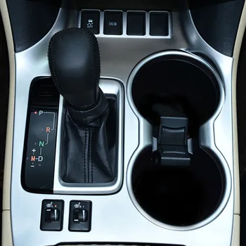 Toyota Highlander Kluger 2014 - 2018 ABS Plastiko Automobilių Stiliaus pavarų perjungimo rankena, rėmas skydelio Dangtelį Apdaila lipdukas Priedai 1pcs