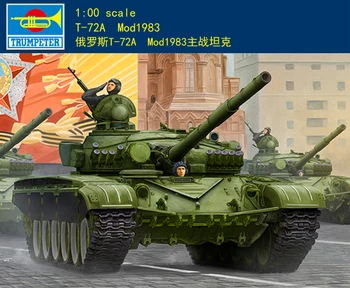 Trimitininkas 09547 1/35 rusų T-72A Mod1983 MBT bakas Plastikinis Modelis Šarvų Rinkinys