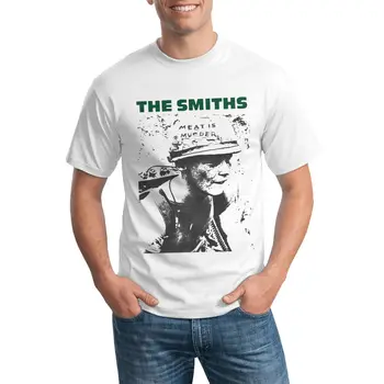 Vyras Marškinėliai The Smiths Mėsa Yra Žmogžudystė Punk Rock Morissey Mielas T Shirts indie muzikos populiarus roko, punk Grafinis trumpomis Rankovėmis, Trišakius